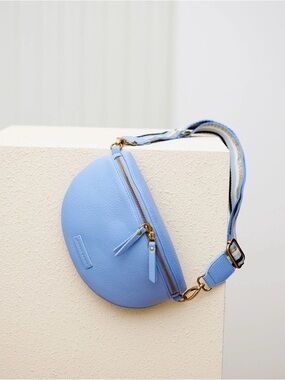 Oliver Bonas Becca Denim Blue Belt Bag